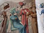 Mooie " La Mode Parisienne " Poster .. Atelier Bachwitz.., Antiek en Kunst, Ophalen of Verzenden