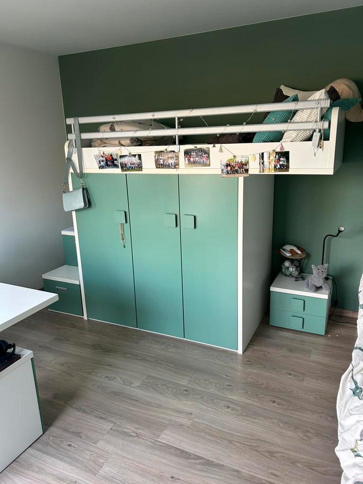 Kinderkamer, samen af te breken, Huis en Inrichting, Slaapkamer | Complete slaapkamers, Gebruikt, Eenpersoons, Ophalen