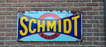 Emaillebord Schmidt rouge beschikbaar voor biedingen