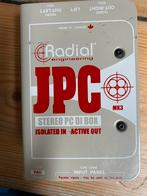 Radial engineering JPC stereo active di box, Comme neuf