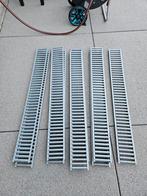 9x galva rooster 100 x 12cm voor op Aco Euroline afvoergoot, Ophalen, Gebruikt, Minder dan 2 meter, 80 mm of meer
