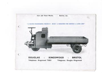Douglas bagage cargo lorry V-twin motor truck cyclecar 1928 beschikbaar voor biedingen