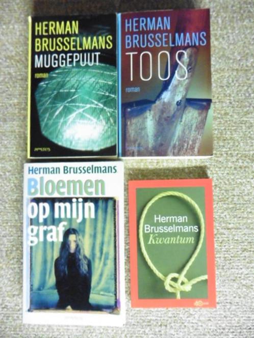 Herman Brusselmans boekenpakket (4 stuks), Livres, Romans, Comme neuf, Belgique, Enlèvement ou Envoi