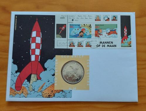 Nederland 1999 - Kuifje Mannen op de maan ECU brief nr 39, Postzegels en Munten, Postzegels | Thematische zegels, Postfris, Overige thema's