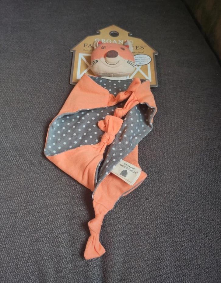 Knuffeldoekje Frenchy Fox - Organic Farm Buddies, Kinderen en Baby's, Speelgoed | Knuffels en Pluche, Nieuw, Overige typen, Ophalen of Verzenden