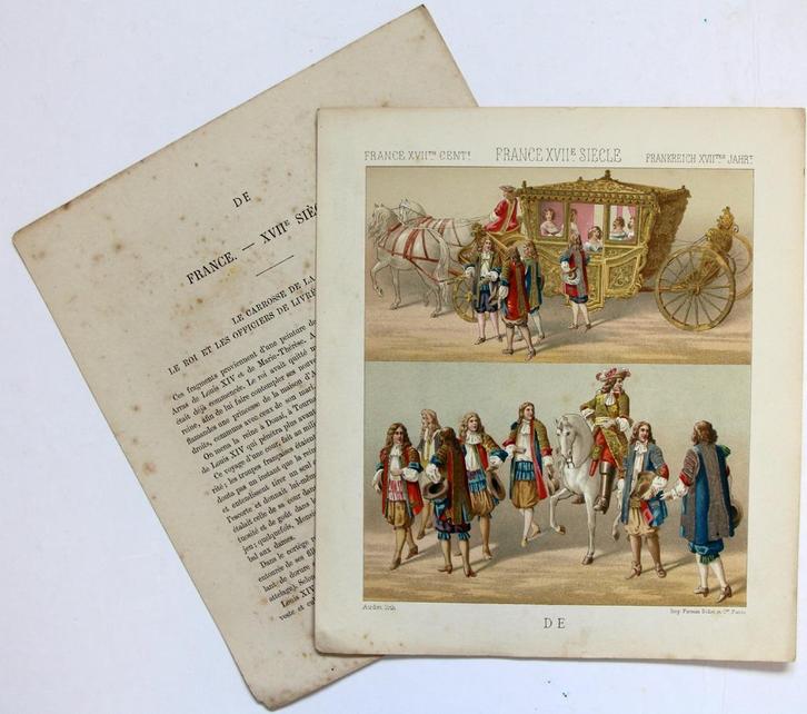 A. Racinet. Le COSTUME HISTORIQUE France XVII, Boeken, Kunst en Cultuur | Beeldend, Gelezen, Overige onderwerpen, Verzenden