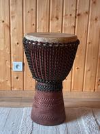 Grote Djembé, kwaliteit, groot, mooi + hoes, Muziek en Instrumenten, Ophalen of Verzenden, Gebruikt