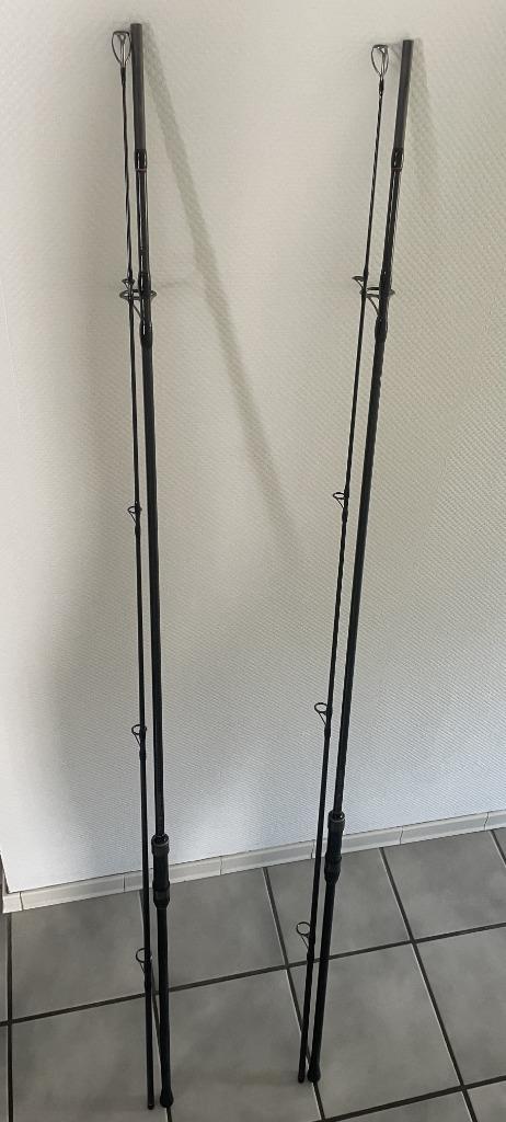 2x fox horizon x4s 10ft 3lb karperhengel, Watersport en Boten, Hengelsport | Karpervissen, Zo goed als nieuw, Werphengel, Ophalen