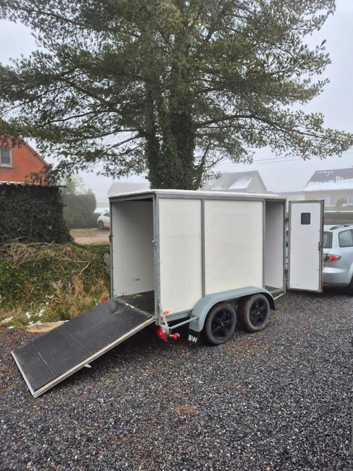 Gesloten aanhangwagen met zijdeur en valdeur, Auto diversen, Aanhangers en Bagagewagens, Zo goed als nieuw, Ophalen of Verzenden