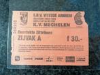 Europees ticket Vitesse Arnhem- KV Mechelen, Verzamelen, Ophalen of Verzenden