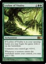 Leyline of Vitality - M11 - MTG - NM, Hobby en Vrije tijd, Verzamelkaartspellen | Magic the Gathering, Ophalen of Verzenden