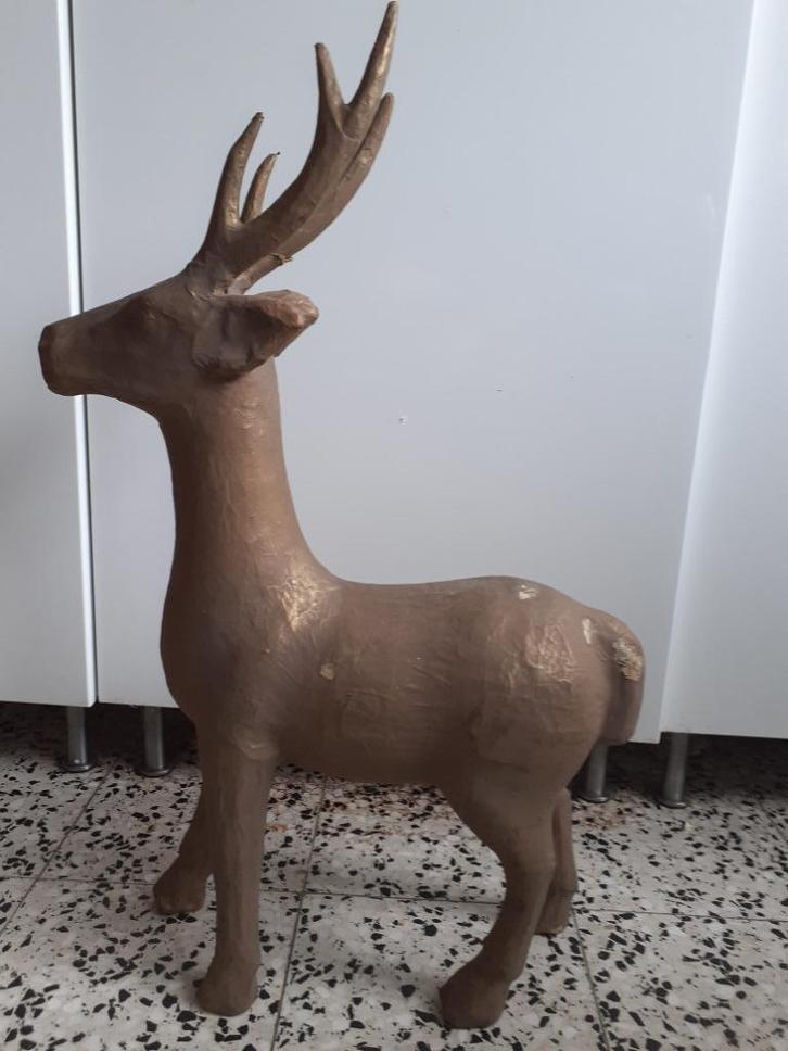 DÉCO AUTOMNE HIVER NOËL CHASSE GRAND CERF 72 cm, Divers, Noël, Comme neuf, Enlèvement