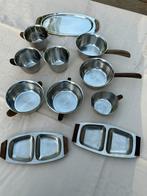 Ensemble de mini plats, casseroles et pots en inox danois, Casserole, Bidon ou Boîte, Comme neuf, Inox