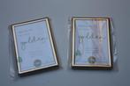 2 goudkleurige foto lijstjes nieuw, Audio, Tv en Foto, Fotografie | Fotolijsten, Ophalen of Verzenden, Nieuw