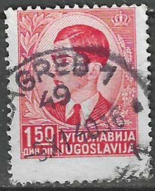 Joegoslavie 1939/1940 - Yvert 360 - Peter II Karađorđevic (S, Postzegels en Munten, Postzegels | Europa | Overig, Gestempeld, Overige landen