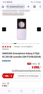 Samsung galaxy Z flip5 256 gb nieuw gesaldt doos 750 euro, Telecommunicatie, Nieuw, Ophalen of Verzenden