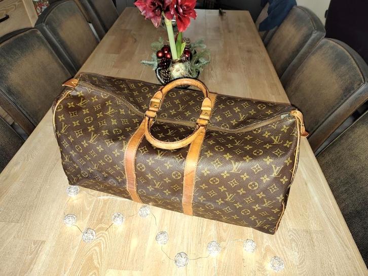 Vintage Louis Vuitton Keepall 55 - old model, Bijoux, Sacs & Beauté, Sacs | Sacs de voyage & Petits Sacs de voyage, Utilisé, Brun