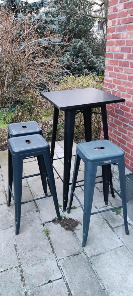 Statafels met stoelen, Huis en Inrichting, Barkrukken, 3 krukken, Ophalen