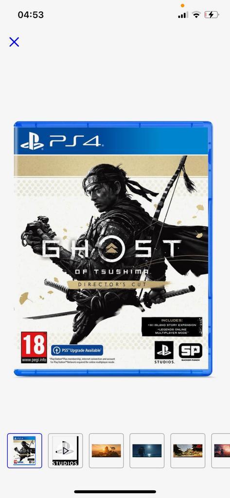 Ghost of tsushima (perfect staat), Games en Spelcomputers, Games | Sony PlayStation 4, Zo goed als nieuw, Ophalen