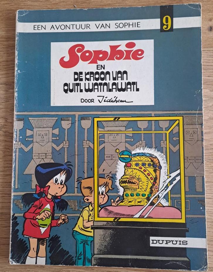 Strip: Sophie en de kroon van Quitl Watnlawatl, Boeken, Stripverhalen, Gelezen, Eén stripboek, Ophalen of Verzenden