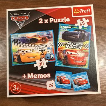 Puzzel 2x Cars + memo 3+ beschikbaar voor biedingen