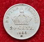 Muntencollectie - Franse munten van 20 cent 1866-67, Ophalen of Verzenden, Zilver
