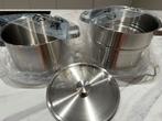 Splinternieuwe pastapot met pastazeef, Ophalen of Verzenden, Nieuw, Inox