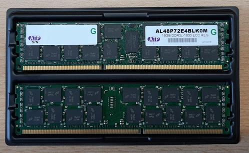 256GB - 16x 16GB PC3-12800R DDR3L-1600MHz ECC AL48P72E4BLK0M, Informatique & Logiciels, Mémoire RAM, Comme neuf, Serveur, 256 GB