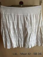 Witte rok L&L - maat 42, Kleding | Dames, Rokken, Lola & Liza, Ophalen of Verzenden, Maat 42/44 (L), Wit