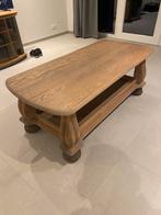 Salontafel volle eik gezandstraald 75€, Antiek en Kunst, Ophalen