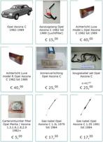 Ascona Koplamp Benzinepomp Kabel Waterpomp Radiateur Lager, Ophalen of Verzenden, Nieuw, Opel