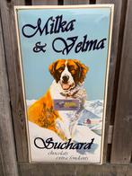 Milka emaille bord REPRODUCTIE, Ophalen, Nieuw, Reclamebord