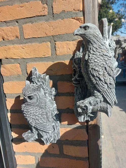 Hibou ou aigle à suspendre, Jardin & Terrasse, Statues de jardin, Neuf, Animal, Béton, Enlèvement ou Envoi