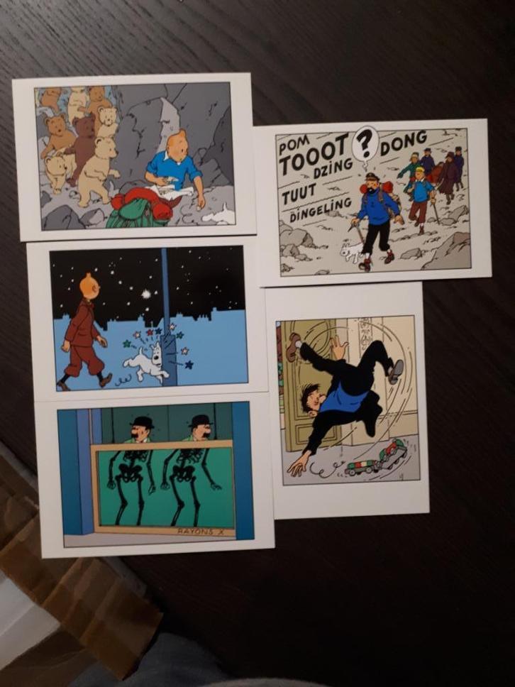10 ansichtkaarten van Kuifje, Verzamelen, Stripfiguren, Nieuw, Kuifje, Ophalen