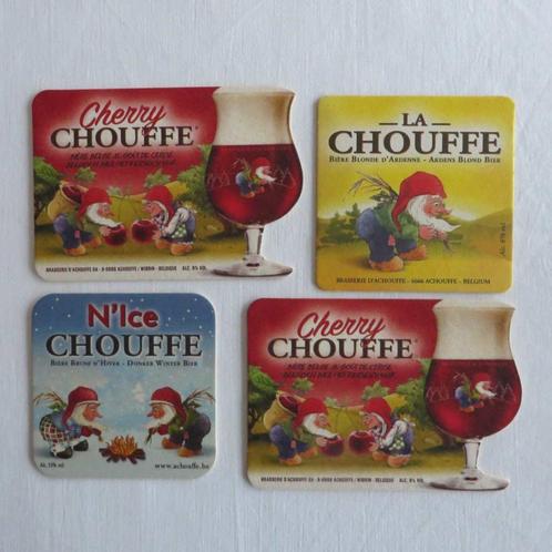 La Chouffe bierviltjes (lot), Verzamelen, Biermerken, Zo goed als nieuw, Viltje(s), Overige merken, Ophalen of Verzenden