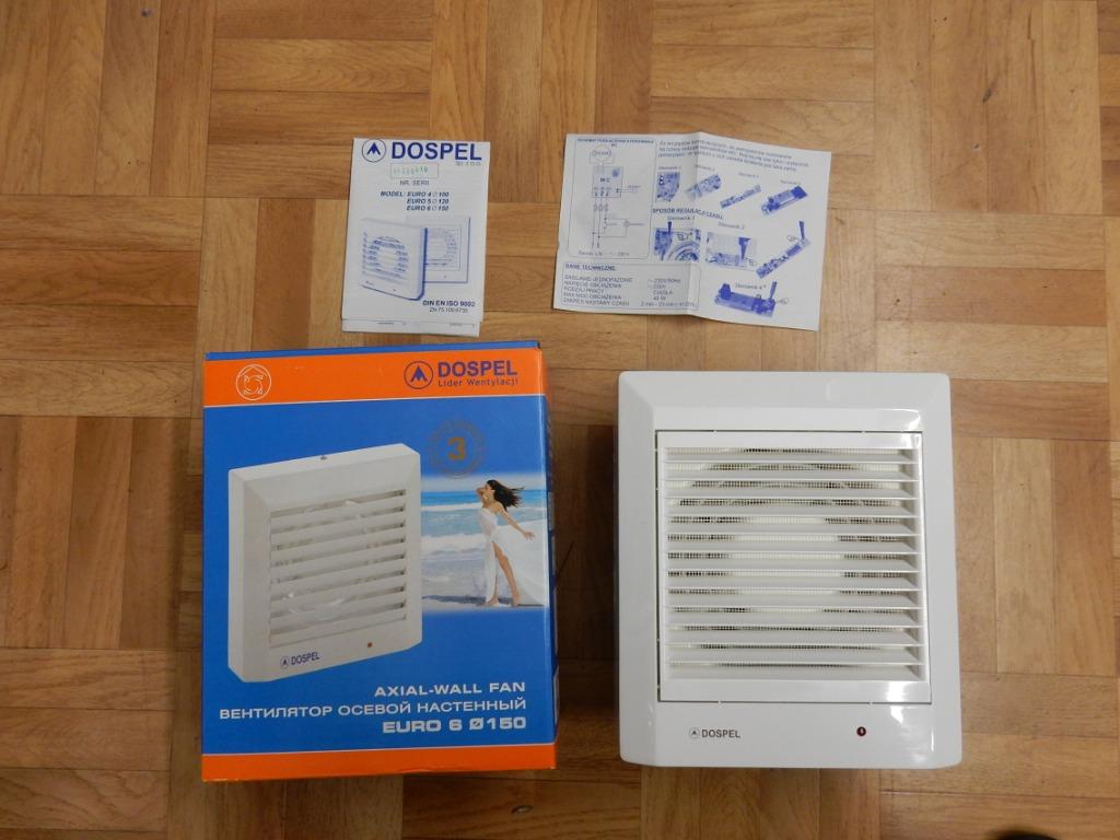 jw0668: wc ventilator dia 150mm en met instelbare vertraging, Ophalen of Verzenden, Nieuw