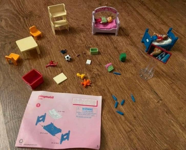 Playmobil Dollhouse Kinderkamer met stapelbed 5306, Kinderen en Baby's, Speelgoed | Playmobil, Zo goed als nieuw, Complete set