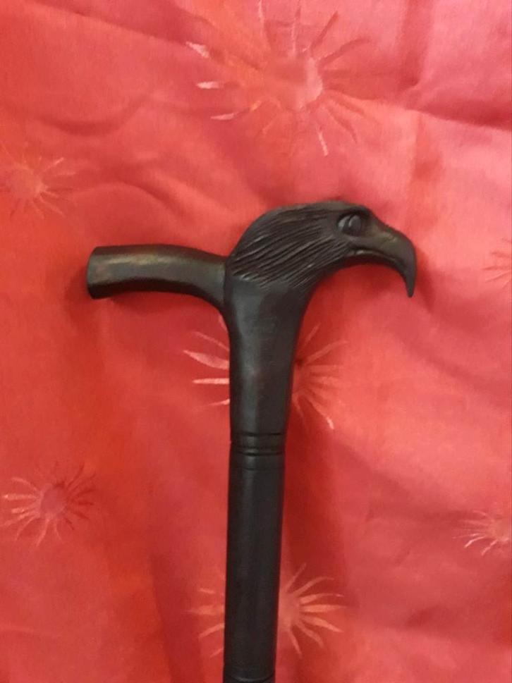 canne tête d aigle 100 cm en bois de suar, Antiek en Kunst, Kunst | Niet-Westerse kunst, Ophalen of Verzenden