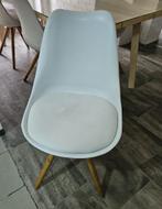 6  witte stoelen nog goede staat, Ophalen, Gebruikt, Wit, Hout