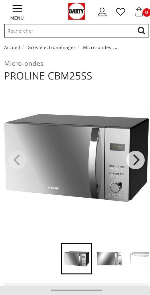 Micro ondes Proline, Elektronische apparatuur, Microgolfovens, Microgolfoven, Oven, Ophalen