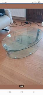 Table basse salon, Maison & Meubles, Moins de 50 cm, Comme neuf, Verre, Enlèvement