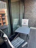 Tafel en 2 stoelen met kussens, Tuin en Terras, Tuinmeubel-accessoires, Ophalen, Gebruikt