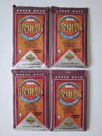 Lot 4 NBA packs Upper Deck 1991-92, Ophalen of Verzenden, Nieuw, Meerdere plaatjes