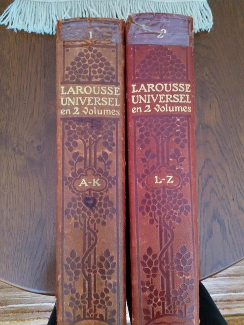 Larousse universel en 2 volumes 1922/1923 Claude Augé, Antiquités & Art, Antiquités | Livres & Manuscrits, Enlèvement ou Envoi