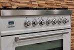 🔥Luxe Fornuis Boretti 80 cm wit & rvs 5 pits 1 oven, Elektronische apparatuur, Fornuizen, 60 cm of meer, 5 kookzones of meer
