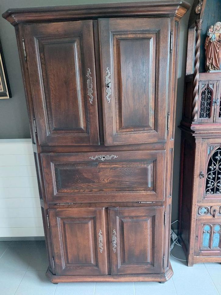 Massieve eikenhouten barkast, Huis en Inrichting, Kasten | Dressoirs, Zo goed als nieuw, Ophalen