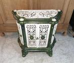Antieke brocante emaile kast in zwaar ijzer B 84cm, Antiek en Kunst, Ophalen