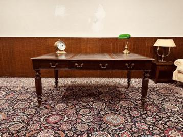 Klassiek Engels Chesterfield Schrijftafel Bureau, Enlèvement ou Envoi