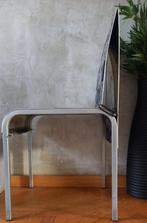 Set van 4 Belgo Chrom stoelen, Post moderne industriel, Grijs, Vier, Gebruikt