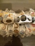 30 rollen van elk 500 stickers Bedankt ect...